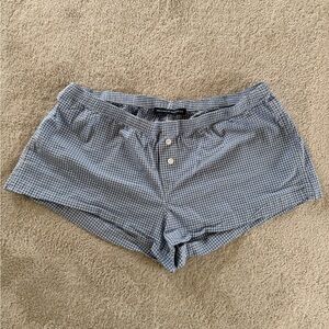 Brandy Melville Blue Checkered Women's Shorts